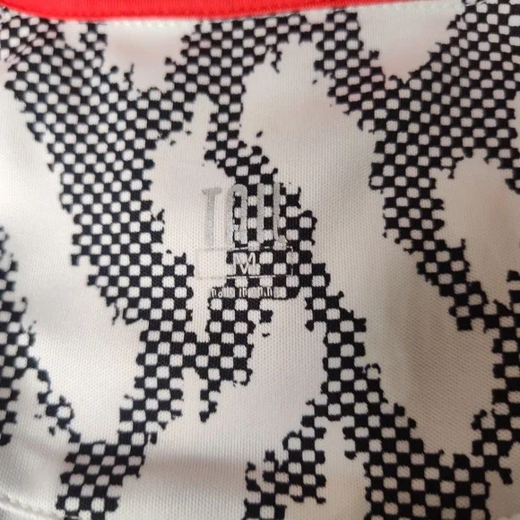 Tail Women's Multicolor Artsy/Geometric Print Short Sleeve‎ 1/4 Zip Top Size Med - Picture 4 of 6